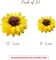 Pack of 10-Sunflower Tissue Paper Pom Poms Décor Yellow Flowers,12" 8" Sunflower (yellow and brown)